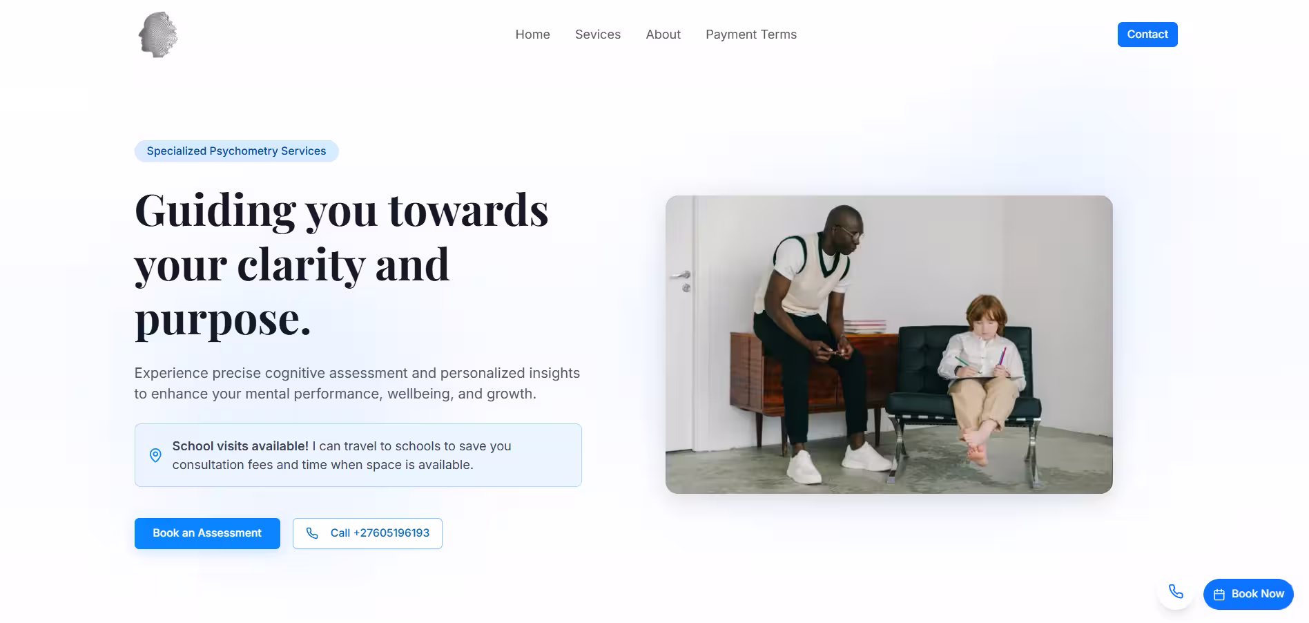Homepage desktop