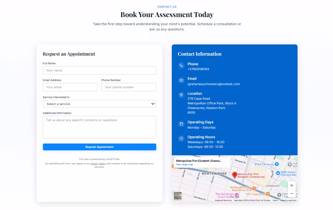 Appointment booking