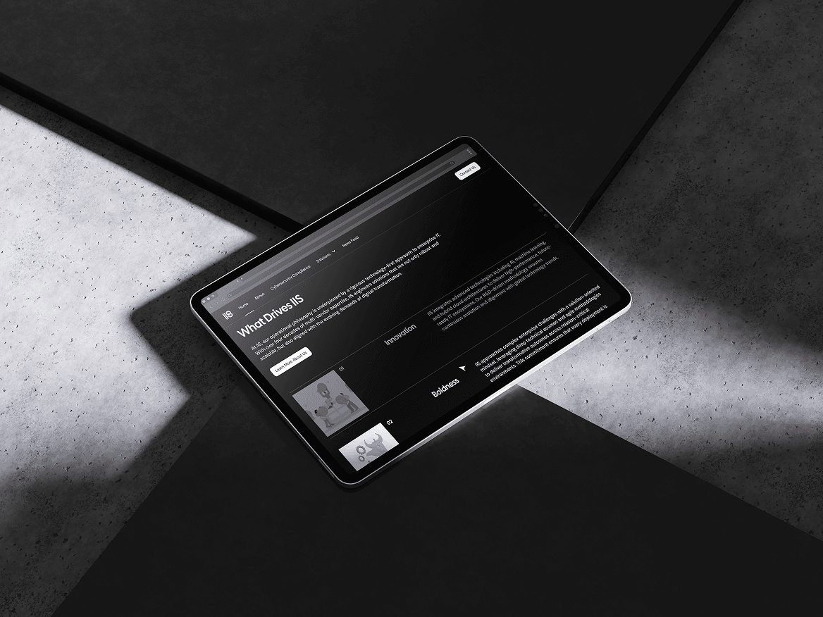 IIS What Drives Us Mockup